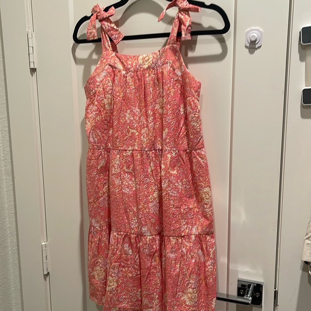 Crewcuts Summer dress with metallic gold detail